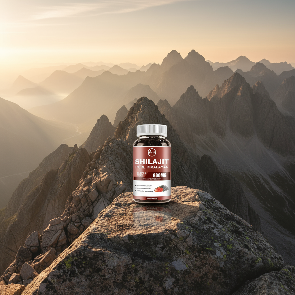 Energía estable y claridad mental todo el día, sin café ni estimulantes - Shilajit Gominolas