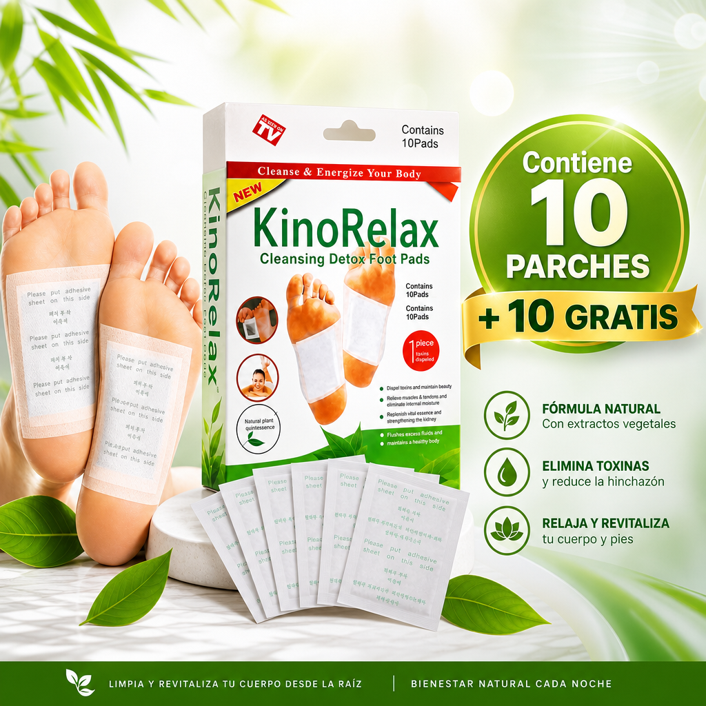 KinoRelax™ – Parches Detox para Pies