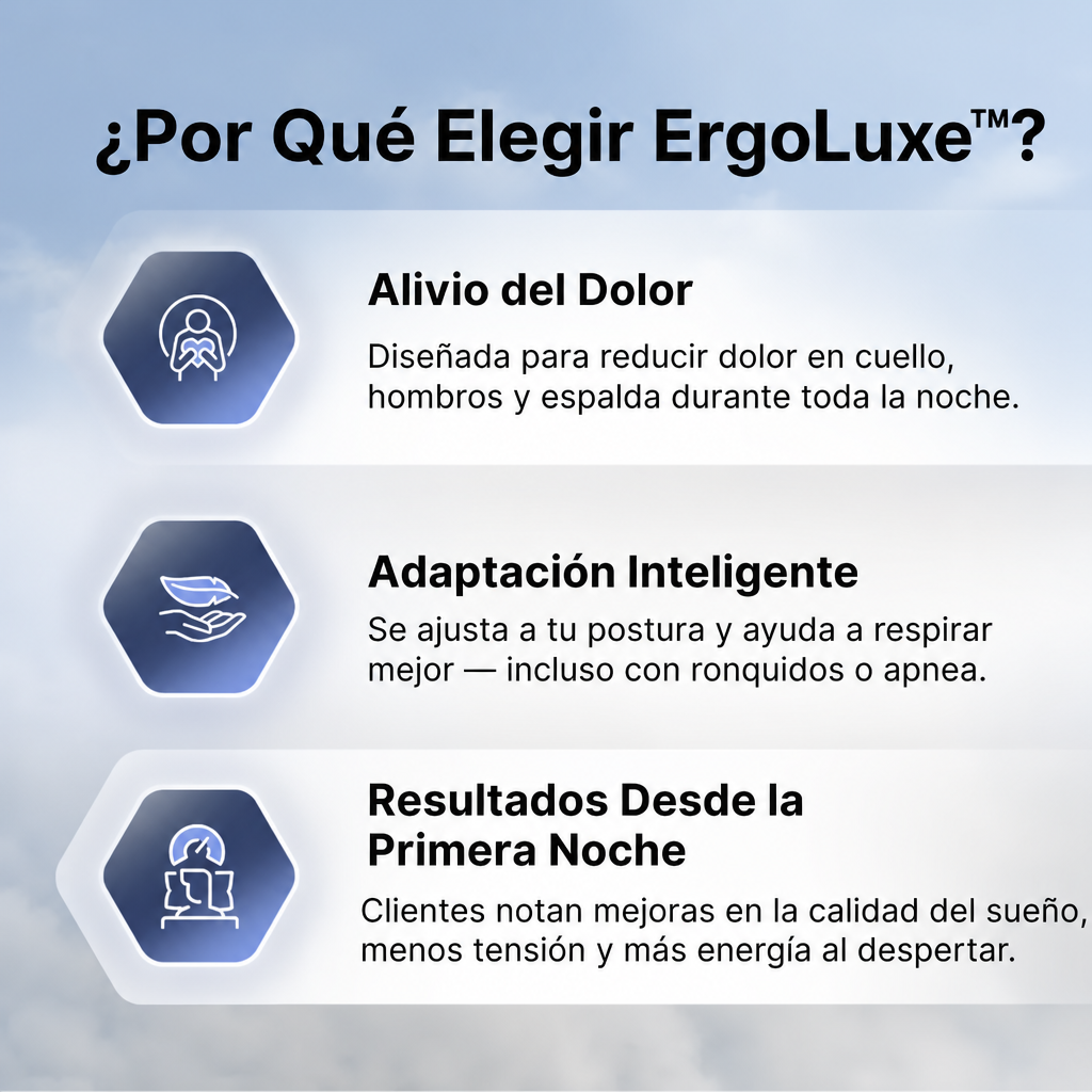 ErgoLuxe™ - Duerme mejor desde la primera noche