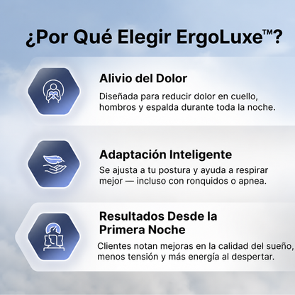 ErgoLuxe™ - Duerme mejor desde la primera noche